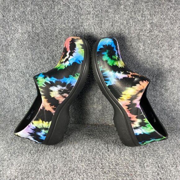 Crocs Clogs Shoes Womens 8 Tie Dye Neria Pro Work Slip Resistant Career Comfort - Picture 6 of 10